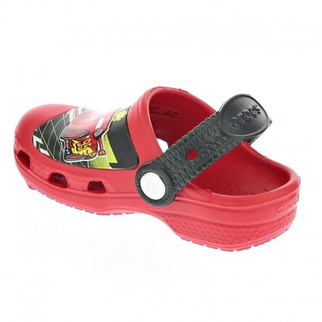 Zuecos Crocs zapatos Niño modelo Cc Lightning McQueen Clog Rojo 