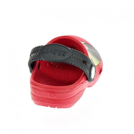 Zuecos Crocs zapatos Niño modelo Cc Lightning McQueen Clog Rojo 