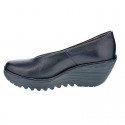 Mocasines Fly London zapatos Mujer modelo Yaz Negro 