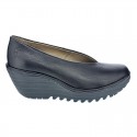 Mocasines Fly London zapatos Mujer modelo Yaz Negro 