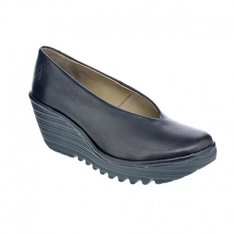 Mocasines Fly London zapatos Mujer modelo Yaz Negro 