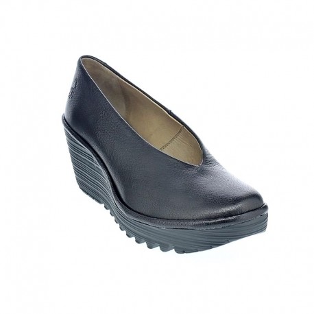 Mocasines Fly London zapatos Mujer modelo Yaz Negro 
