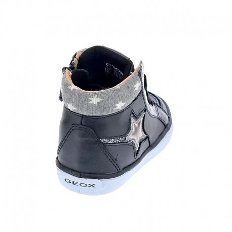 Botines Geox zapatos Niña modelo Kiwi Girl Negro 