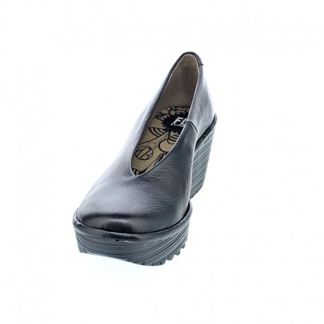 Mocasines Fly London zapatos Mujer modelo Yaz Negro 
