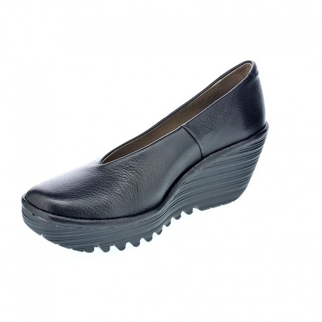 Mocasines Fly London zapatos Mujer modelo Yaz Negro 