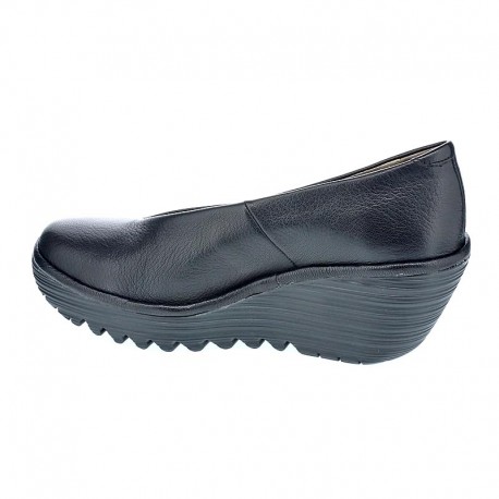 Mocasines Fly London zapatos Mujer modelo Yaz Negro 
