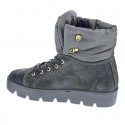 Botines Napapijri zapatos Mujer modelo Jenny Mid Lace boot Gris 