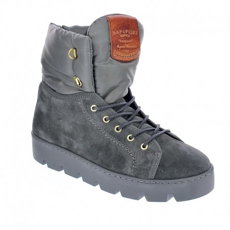 Botines Napapijri zapatos Mujer modelo Jenny Mid Lace boot Gris 
