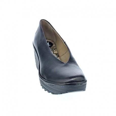 Mocasines Fly London zapatos Mujer modelo Yaz Negro 