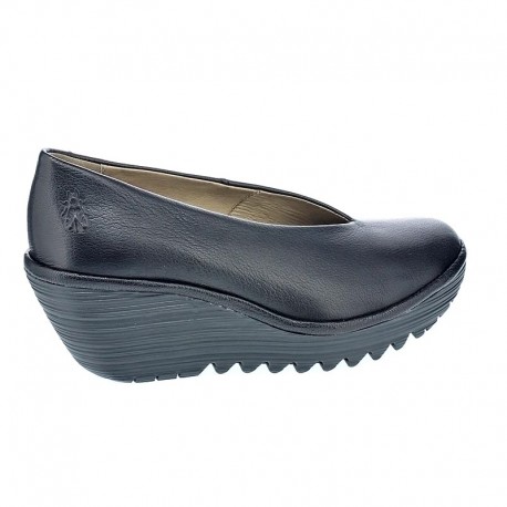 Mocasines Fly London zapatos Mujer modelo Yaz Negro 