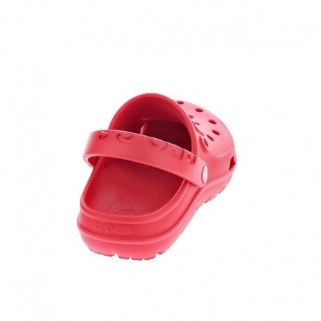 Zuecos Crocs zapatos Niño modelo Hilo Clog Rojo 
