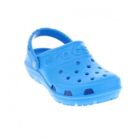 Zuecos Crocs zapatos Niño modelo Hilo Clog Celeste Azul 