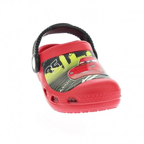 Zuecos Crocs zapatos Niño modelo Cc Lightning McQueen Clog Rojo 