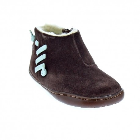 Botines Camper zapatos Niña modelo Afelpado Nut Marrón 