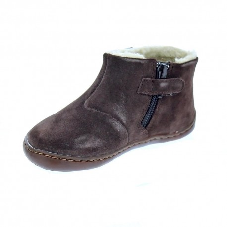 Botines Camper zapatos Niña modelo Afelpado Nut Marrón 