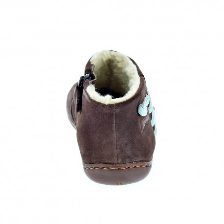 Botines Camper zapatos Niña modelo Afelpado Nut Marrón 
