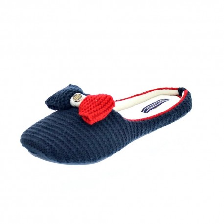 Pantuflas Tommy Hilfiger zapatos Mujer modelo Orion Azul 