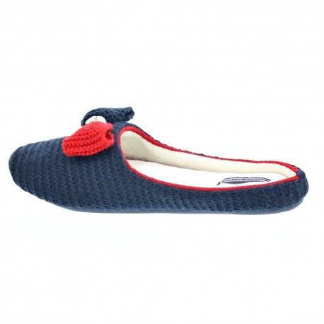 Pantuflas Tommy Hilfiger zapatos Mujer modelo Orion Azul 