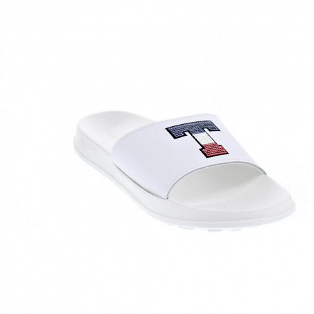 Chanclas Tommy Hilfiger zapatos Mujer modelo Sequins Sparkle Blanco 