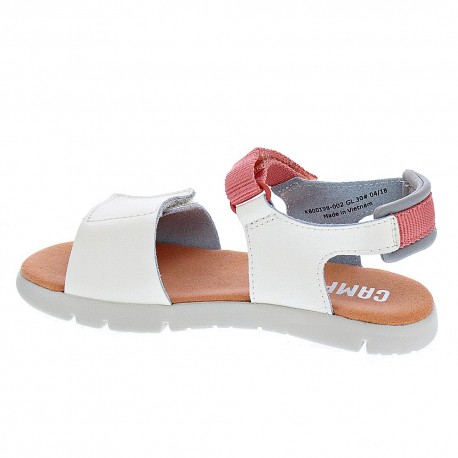 Sandalias Camper zapatos Niña modelo Mira Blanco 