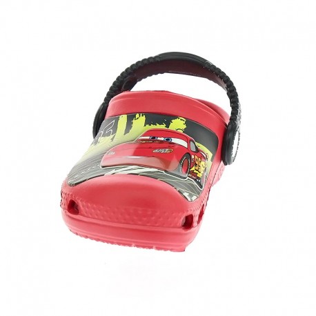 Zuecos Crocs zapatos Niño modelo Cc Lightning McQueen Clog Rojo 