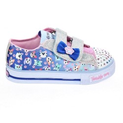 Zapatillas Skechers zapatos Niña modelo Shuffles Azul  2