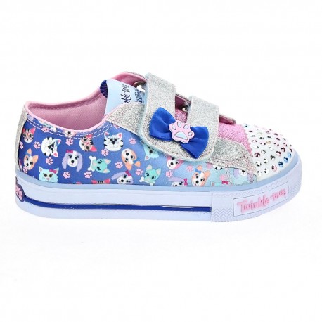 Zapatillas Skechers zapatos Niña modelo Shuffles Azul 