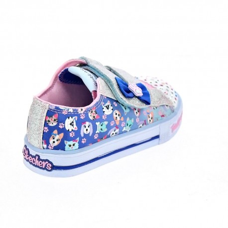 Zapatillas Skechers zapatos Niña modelo Shuffles Azul 