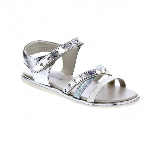 Sandalias Mtng zapatos Niña modelo 47550 Plata 