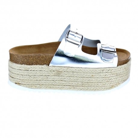 Sandalias Mama Lola zapatos Mujer modelo Formentera Plata 