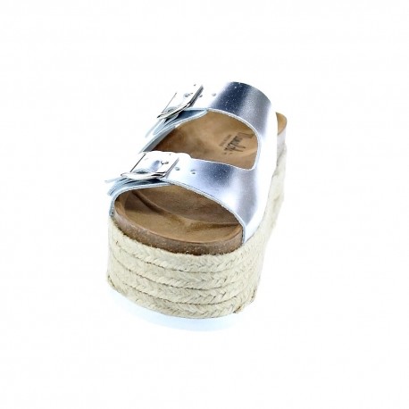 Sandalias Mama Lola zapatos Mujer modelo Formentera Plata 