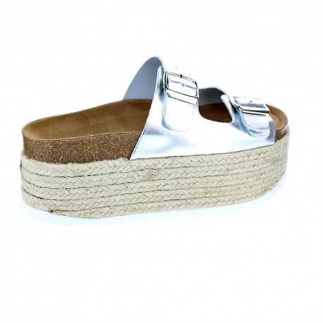 Sandalias Mama Lola zapatos Mujer modelo Formentera Plata 