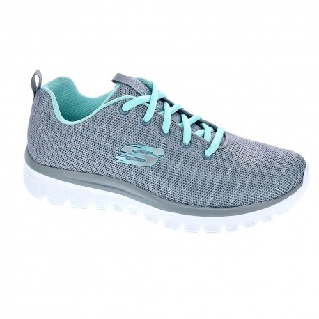 Zapatillas SKECHERS 12614-gymn gris para mujer