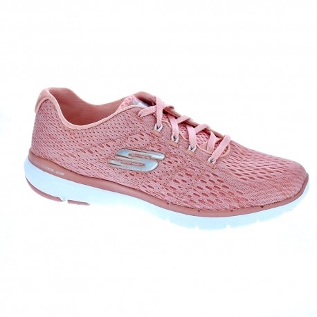 skechers flex appeal hombre rosas