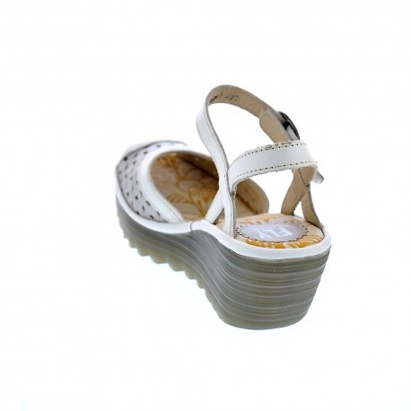 Sandalias Fly London zapatos Mujer modelo Yum Blanco 