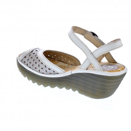 Sandalias Fly London zapatos Mujer modelo Yum Blanco 