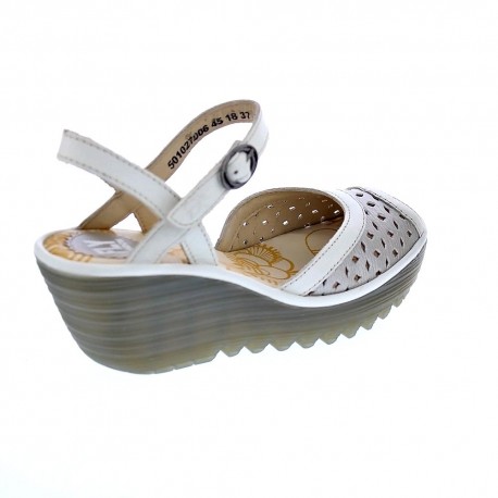 Sandalias Fly London zapatos Mujer modelo Yum Blanco 