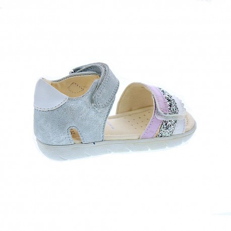 Sandalias Geox zapatos Niña modelo Alul Girl Plata 