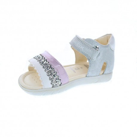 Sandalias Geox zapatos Niña modelo Alul Girl Plata 