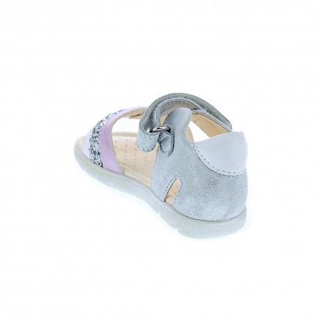 Sandalias Geox zapatos Niña modelo Alul Girl Plata 