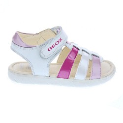 Sandalias Geox zapatos Niña modelo Alul Girl Blanco  2