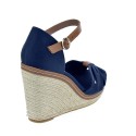 Sandalias Tommy Hilfiger zapatos Mujer modelo Iconic Elena Sandal Azul 