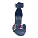 Sandalias Tommy Hilfiger zapatos Mujer modelo Tommy Raffia Heeled Azul 