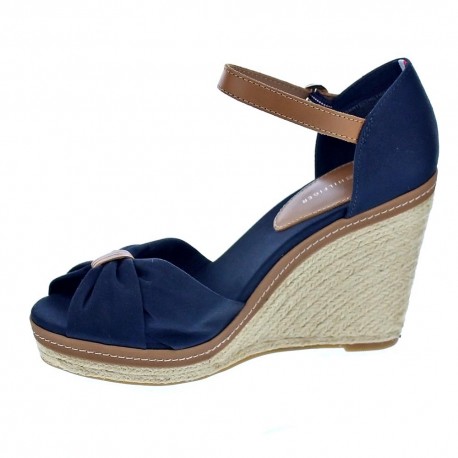 Sandalias Tommy Hilfiger zapatos Mujer modelo Iconic Elena Sandal Azul 
