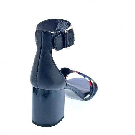 Sandalias Tommy Hilfiger zapatos Mujer modelo Tommy Raffia Heeled Azul 