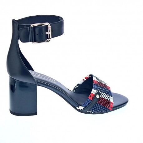 Sandalias Tommy Hilfiger zapatos Mujer modelo Tommy Raffia Heeled Azul 