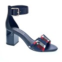Sandalias Tommy Hilfiger zapatos Mujer modelo Tommy Raffia Heeled Azul 