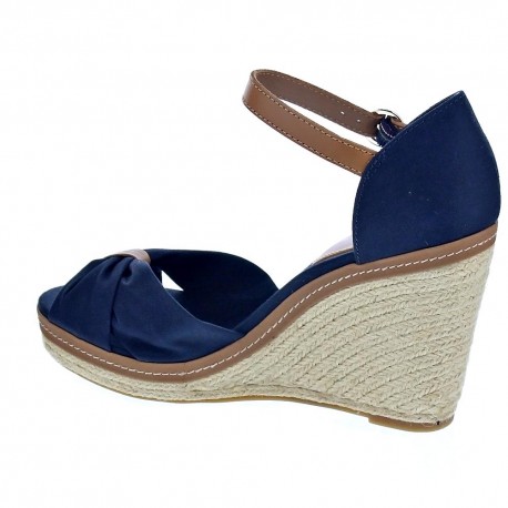 Sandalias Tommy Hilfiger zapatos Mujer modelo Iconic Elena Sandal Azul 