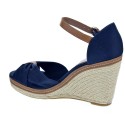 Sandalias Tommy Hilfiger zapatos Mujer modelo Iconic Elena Sandal Azul 