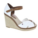 Sandalias Tommy Hilfiger zapatos Mujer modelo Iconic Elena Sandal Blanco 